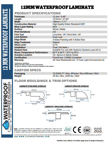 Harrison - NAF 12mm Waterproof Laminate