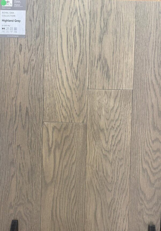 Highland Grey - Tosca Royal Oak Collection 3/4"x6" Engineered Hardwood