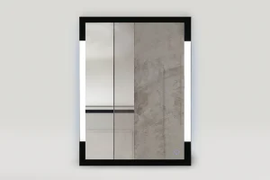 Janet - Aqua Mirrors Rectangular Framed Front-lit LED Mirror