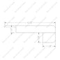 4-1/2”*1/2”(overlap) Square Edge With the Return Connect to 12mm Laminate Solid White Oak (SN302-SL)