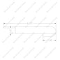 4 1/2”*1/2”(overlap) Round Edge With the Return Connect to 12mm Laminate Solid White Oak (SN302-RL)