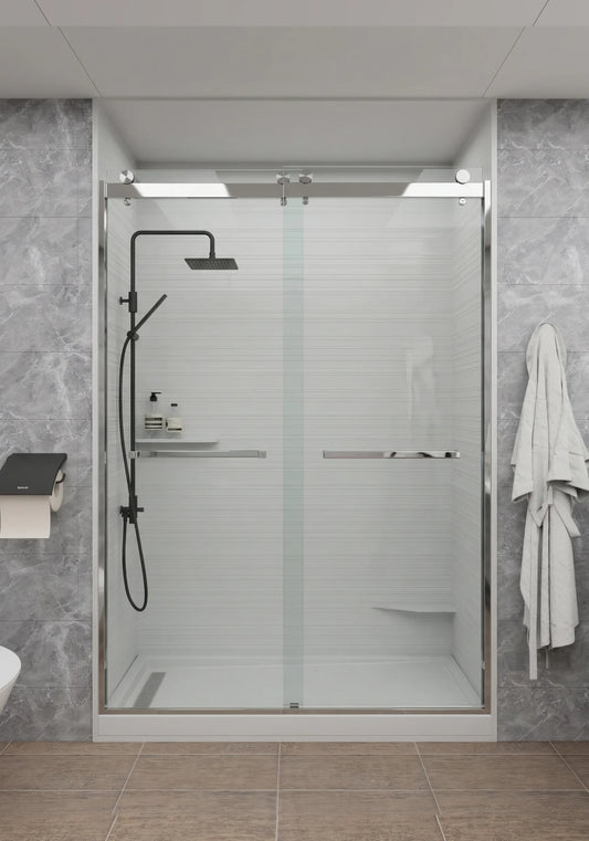 Pacific Series Shower Door: LP-155 - Aqua Mirrors Shower Door
