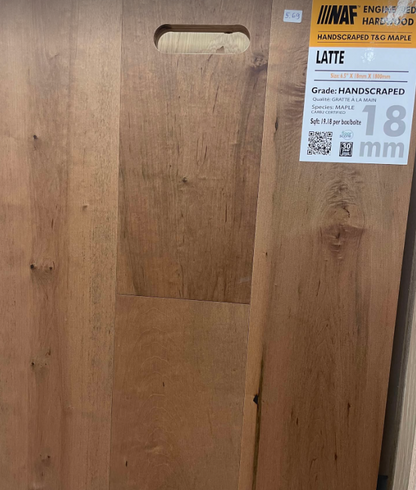Latte - NAF 6.5''x 18mm MAPLE Engineered Hardwood
