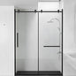 Glass Shower Door for Bathtub - 60x59, 8mm Tempered Safety Glass, 304 SS (ZM6059)