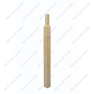 1267-Pin-Top Newel Post (Square Head) 2 3/4”*2 3/4”*44” Red Oak 4Pcs/Box (NMST101)
