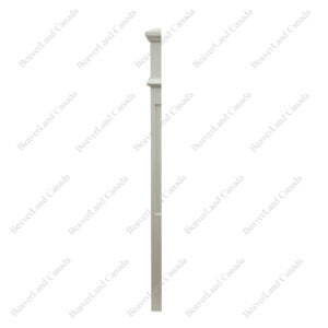 F1265 Plain 3 1/2”*48” Half Post Primed White 10Pcs/Pack (HPM403)