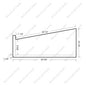 Standard Pie Shape Square Edge With the Return Open Left Maple 76pcs/skid (ST201-PL)
