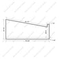 Standard Pie Shape Square Edge With the Return Open Right Maple 76pcs/skid (ST201-PR)