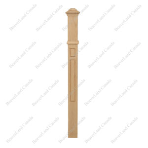 F8 Double Embosed 3 1/2”*48” Half Post Red Oak 12Pcs/Pack (HPF108)