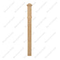 F8 Double Embosed 3 1/2”*48” Half Post Red Oak 12Pcs/Pack (HPF108)
