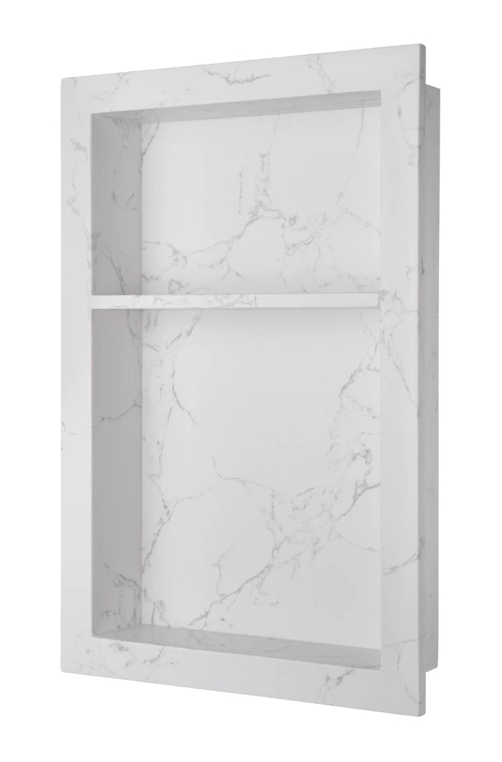 Shower Niche with Shelf - Quartz White (QW)