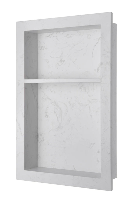Shower Niche without Shelf - Quartz White (v2) (QW2)