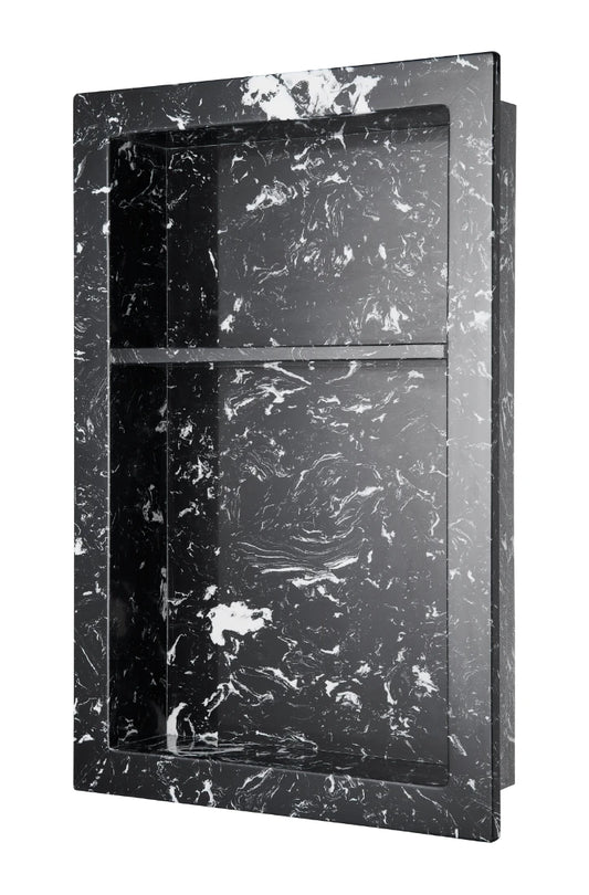 Shower Niche with Shelf - Polished Black (PB)