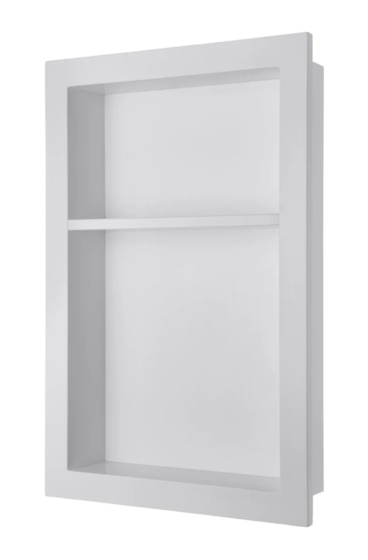 Shower Niche with Shelf - Polished White (PW)