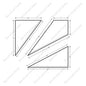 Set of the Triangle and Rhombus Square Edge without Return Left Turn Red Oak 20pcs/skid (ST103-TL)