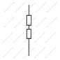 Double Rectangles 3/4″*44″ 10Pcs/Box (IBS201-V6.4-STB)
