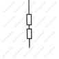 Double Rectangles 3/4″*44″ 10Pcs/Box (IBS203-V6.4-SV)