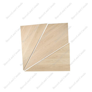 Set of the Triangle and Rhombus Square Edge Left Turn Red Oak 30pcs/skid (ST101-TL)