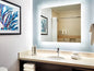 Vibrant Collection - Aqua Mirrors Rectangular Frameless Back-lit LED Mirror