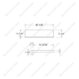 Vinyl Tread Close on Both Side & Risers 4Pcs/Set 165Set/skid (Sell by 1 Tread, 1 Riser) (STV101-375-1)