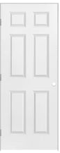 F&D Pre-Hung 6 Panel Textured Hollow Door (00661)