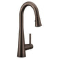 Moen 7664ORB- Sleek Single-Handle Pull-Down Sprayer Bar Faucet Featuring Reflex and Power Clean in Oil-Rubbed Bronze