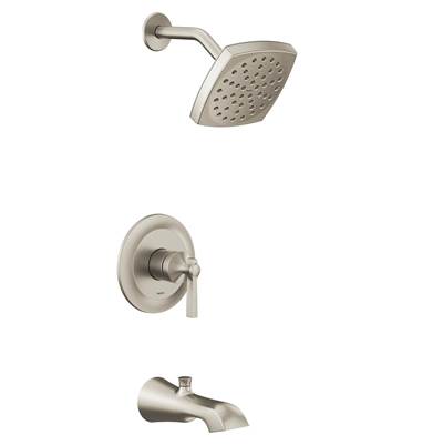 Moen UTS2913EPBN- Flara M-Core 2-Series Eco Performance 1-Handle Tub And Shower Trim Kit In Brushed Nickel (Valve Sold Separately)