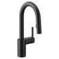 Moen 5965BL- Align Single Handle Bar Faucet Featuring Reflex in Matte Black