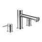 Moen T393- Align 2-Handle Deck Mount Roman Tub Faucet Trim Kit in Chrome (Valve Not Included)
