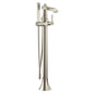 Moen S931BN- Flara One-Handle Freestanding Floor Mount Tub Filler with Handshower, Brushed Nickel