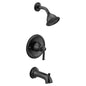 Moen T2183BL- Dartmoor Posi-Temp 1-Handle Tub And Shower Faucet Trim Kit In Matte Black (Valve Not Included)