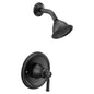Moen T2182BL- Dartmoor 1-Handle Posi=Temp Shower Only Trim Kit In Matte Black
