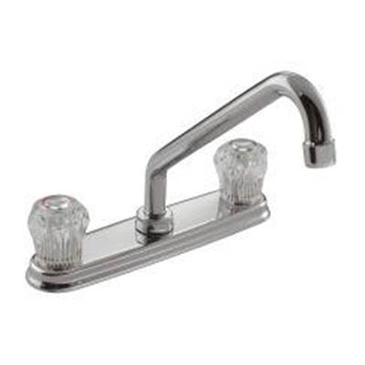 Moen 77926- Chrome two-handle low arc kitchen faucet