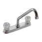 Moen 77926- Chrome two-handle low arc kitchen faucet
