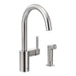 Moen 7165- Align Single-Handle Standard Kitchen Faucet with Side Sprayer in Chrome