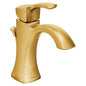 Moen 6903BG- Voss Single Hole Single Handle High-Arc Bathroom Faucet in Brushed Gold
