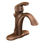 Moen 6400ORB- Eva Single Hole Single Handle High Arc Bathroom Faucet in Oil Rubbed Bronze