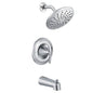 Moen T2233EP- Eva Posi-Temp Rain Shower 1-Handle Tub and Shower Faucet Trim Kit in Chrome (Valve Not Included)