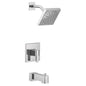 Moen UTS3713- 90 Degree M-CORE 3-Series 1-Handle Tub and Shower Trim Kit in Chrome (Valve Not Included)
