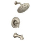 Moen T2253EPBN- Brantford Posi-Temp Rainshower 1-Handle Tub and Shower Faucet Trim Kit in Brushed Nickel (Valve Not Included)
