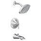 Moen TS2913EP- Flara Posi-Temp Pressure Balancing Eco-Performance Tub and Shower Trim Kit, Valve Required, Chrome