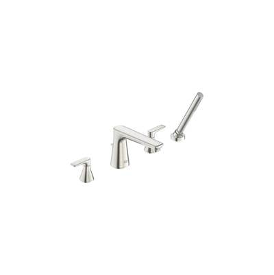 American Standard T061901.295 - Aspirations 4-Hole 2-Handle Deck Mount Roman Tub Faucet With Lever Handles And Personal Shower