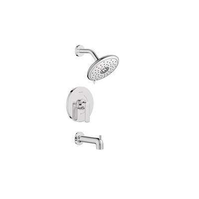 American Standard TU061508.002 - Aspirations 1.8 Gpm/6.8 L/Min Tub And Shower Trim Kit With Water-Saving Showerhead And Double Ceramic Pressure Balance Cartridge With Lever Handle