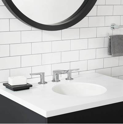 American Standard 7105857.002 - Studio® S Widespread Low Spout Lever Handles 1.2 Gpm/4.5 L/Min With Lever Handles