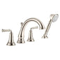 American Standard T052901.013 - Delancey® Bathtub Faucet With Lever Handles And Personal Shower For Flash® Rough-In Valve