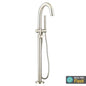 American Standard T064951.295 - Contemporary Round Freestanding Bathtub With Lever Handle Faucet For Flash® Rough-In Valve