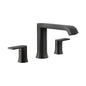 Moen T908BL - Genta Lx Matte Black Two-Handle Low Arc Roman Tub Faucet