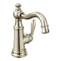 Moen S42107NL - Weymouth Polished Nickel One-Handle High Arc Bathroom Faucet