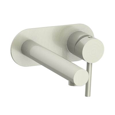 Vogt BF.WL.1410.BN- Worgl Wall Mount Lavatory Faucet with Single Plate Brushed Nickel