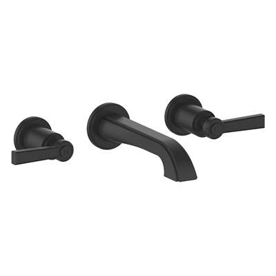 Vogt BF.Z1.1500.MB- Zehn Wall Mount Lavatory Faucet without Pop-Up Matte Black